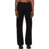 Alexander Digenova Black Cargo Pants In Black