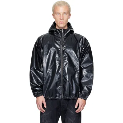 Alexander Digenova Black Coated Windbreaker Jacket