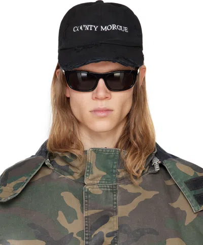 Alexander Digenova Black 'county Morgue' Cap