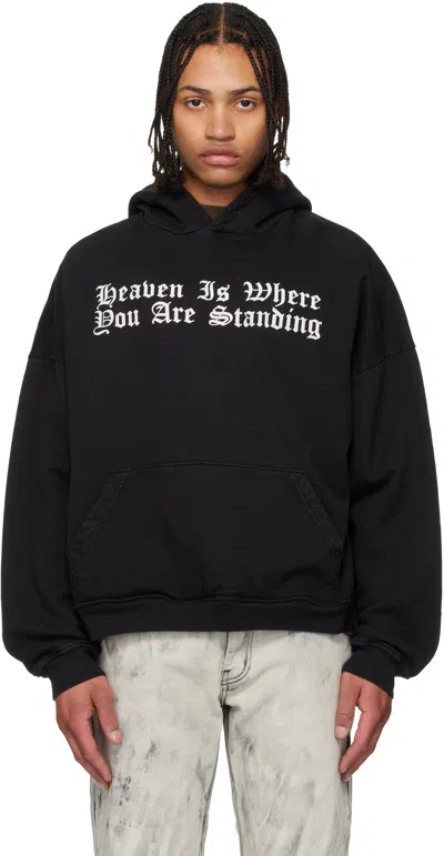 Alexander Digenova Black 'heaven Is Where' Hoodie