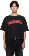 Alexander Digenova Black 'red Light District' T-shirt In Black