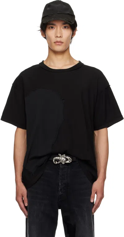 Alexander Digenova Black Scrap Inside Out T-shirt
