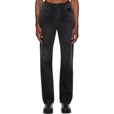 Alexander Digenova Black Straight Leg Jeans In Vintage Black