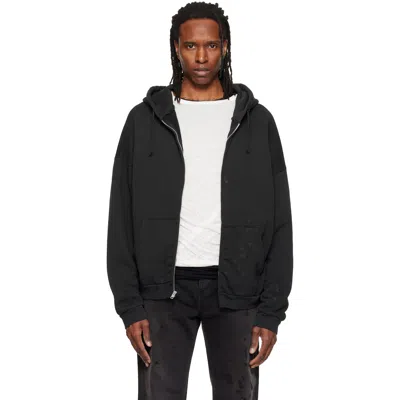 Alexander Digenova Black Zip Up Painter Hoodie
