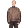 Alexander Digenova Brown Rl Bomber Jacket In Brown