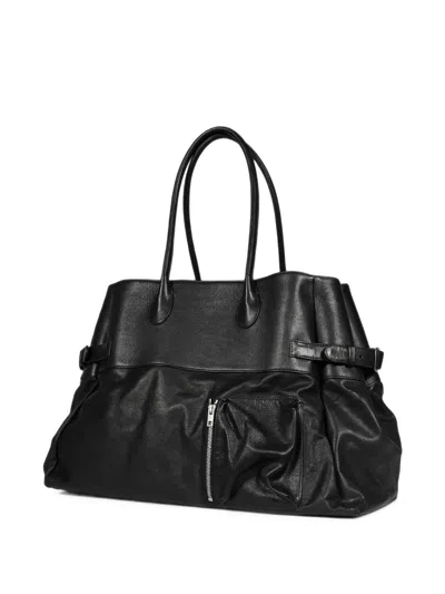 Alexander Digenova Buckle-detail Leather Shoulder Bag In Black