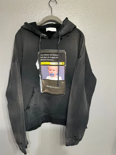Pre-owned Alexander Digenova Cigarette Hoodie: Vintage Black