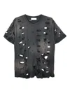 Alexander Digenova Crash Cotton T-shirt In Black