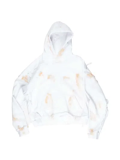 Alexander Digenova Cutout Hoodie In White
