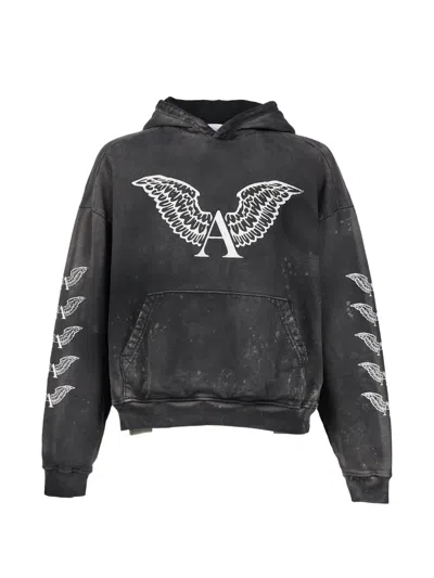 Alexander Digenova Graphic-print Box-silhouette Hoodie In Black