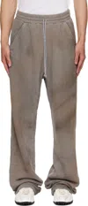 Alexander Digenova Gray Cotton Sweatpants In Gray