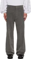 Alexander Digenova Gray Limo Trousers In Gray