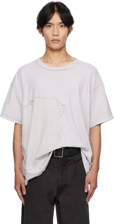 Alexander Digenova グレー Scrap Inside Out Tシャツ