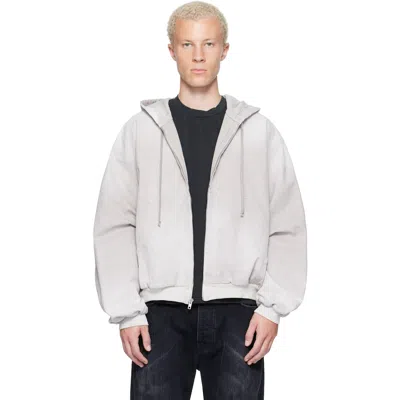 Alexander Digenova Gray Underground Canvas Jacket In Vintage Grey