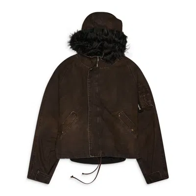 Alexander Digenova Helicopter Long Jacket Vintage Brown