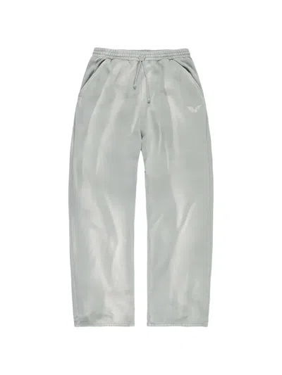 Alexander Digenova Logo-embroidered Track Pants In Gray