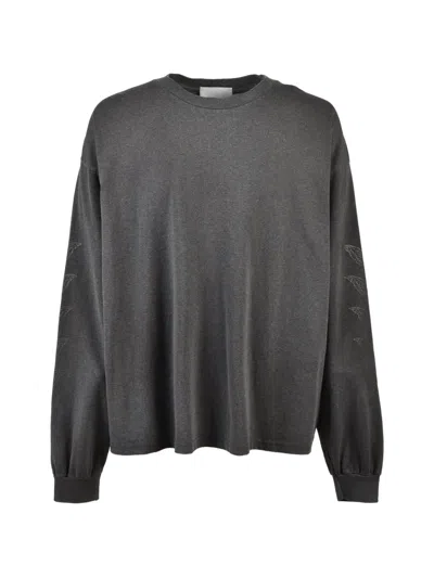 Alexander Digenova Logo-print Washed-effect T-shirt In Gray