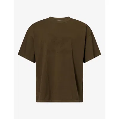 Alexander Digenova Mens Inside Out Showroom Cotton T-shirt Army