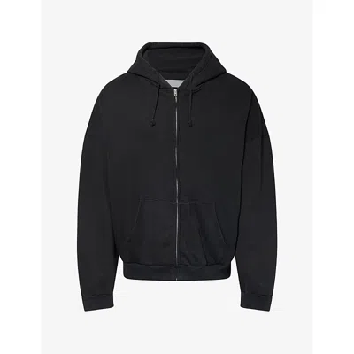 Alexander Digenova Mens Painter Relaxed-fit Cotton Hoody Black