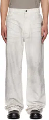 Alexander Digenova Off-white Underground Trousers In White