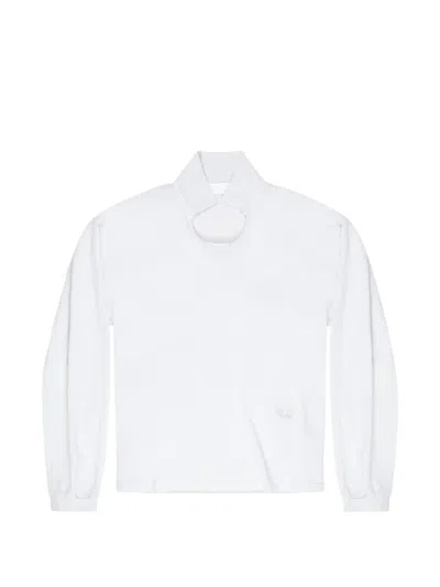 Alexander Digenova Pete Long-sleeve Polo Shirt In White