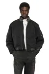 Alexander Digenova Distressed Bomber Jacket In Black