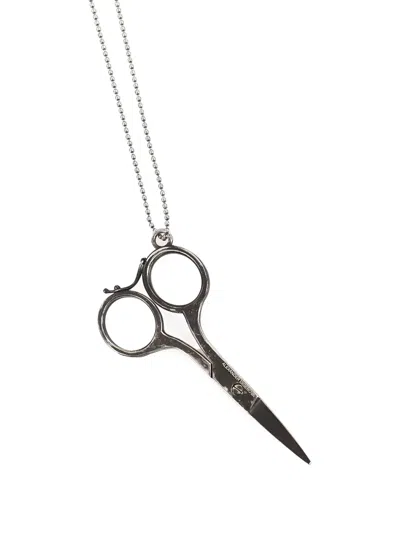 Alexander Digenova Scissors-pendant Necklace In Silver