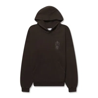 Alexander Digenova Small Crest Hoodie Vintage Brown In Animal Print
