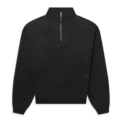 Alexander Digenova Stencil Logo Quarter Zip Vintage Black