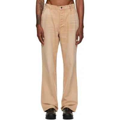 Alexander Digenova Tan Underground Cargo Pants In Vintage Tan