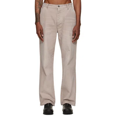Alexander Digenova Taupe Underground Cargo Pants In Vintage Grey