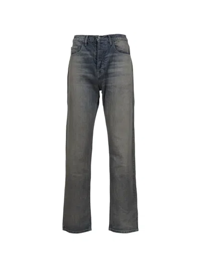 Alexander Digenova Whiskering-effect Jeans In Blue