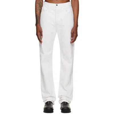 Alexander Digenova White Painter Jeans In Vintage White