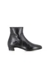 Alexander Hotto 35mm Zip-leather Ankle Boot In Black