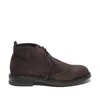 ALEXANDER HOTTO ANKLE BOOT IN RAVEN EBONY SUEDE