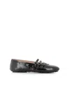 Alexander Hotto Buckle-embellished Ballet Flats In Black