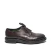 Alexander Hotto Derby In Soft Dark Brown Leather In Brown