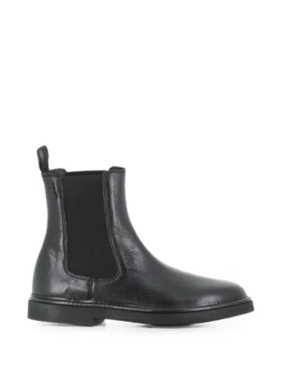 Alexander Hotto Elasticated Side-panel Boots In Black