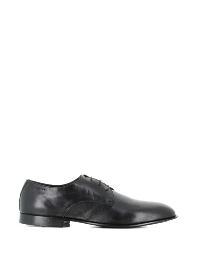 Alexander Hotto Lace-up Leather Derby Shoes In Black