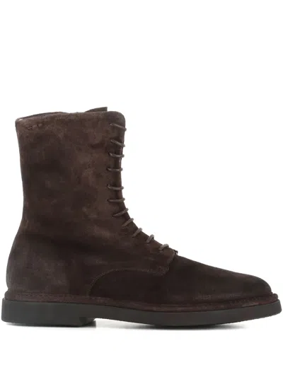ALEXANDER HOTTO LACE-UP ZIP BOOTS