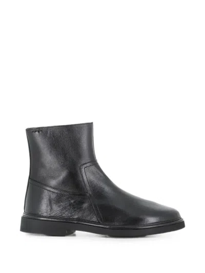 Alexander Hotto Leather Boots In Black