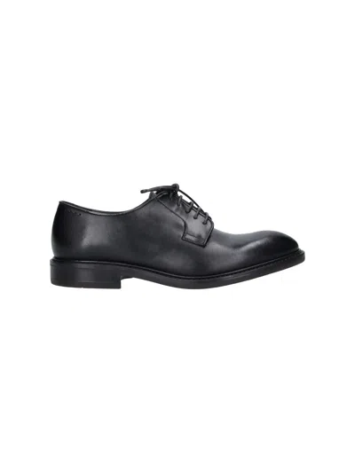 Alexander Hotto Leder-derbyschuhe In Schwarz