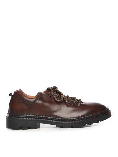 Alexander Hotto Leather Lace-up Shoes In Brown