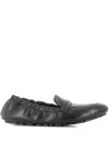 Alexander Hotto Leather Slippers In Black