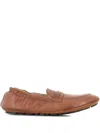 Alexander Hotto Leather Slippers In Brown