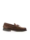 Alexander Hotto Suede Moccasin Loafers In Brown