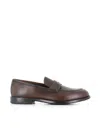 Alexander Hotto Penny Leather Loafers In Brown