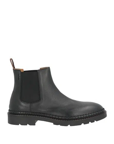 Alexander Hotto Man Ankle Boots Black Size 11 Leather