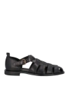 Alexander Hotto Man Sandals Black Size 11 Soft Leather