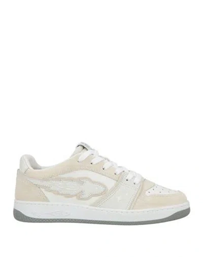 Alexander Hotto Man Sneakers Beige Size 7 Cow Leather, Calfskin In Multi